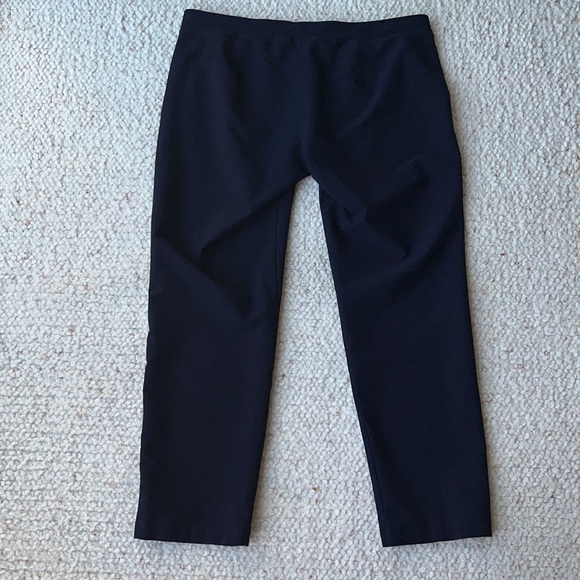 Eileen Fisher Washable Stretch Crepe Slim Cropped Ankle Pant Midnight Blue M - Picture 6 of 9